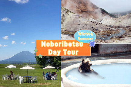 Noboribetsu｜Lake Toya & Showa Shinzan Bear Farm & Noboribetsu Jigokudani Day Tour｜Berangkat dari Sapporo