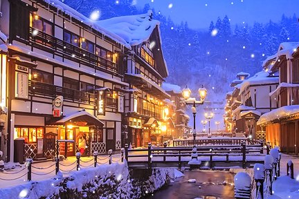东北冬日仙境｜银山温泉·藏王树冰·狐狸村·鬼平江户处二日游（含温泉酒店早晚餐）｜东京出发