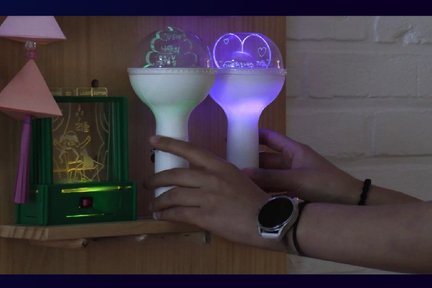 Daegu Making Acrylic Cheering Light Stick with 3D Printer