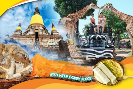 Tour chùa cổ Ayutthaya và công viên sư tử Sriayuthaya