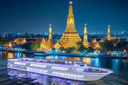 曼谷豪华白色游轮晚餐(The Luxury White Dinner Cruise in Bangkok)