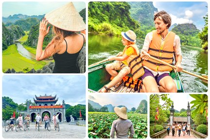 Hoa Lu, Tam Coc/Trang An und Mua-Höhlen-Tagestour ab Hanoi