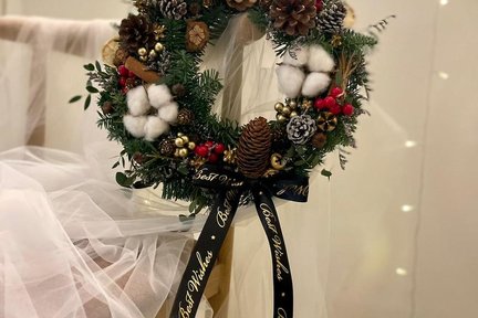 Myosotis Flower Christmas Wreath Workshop