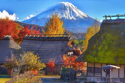 Lawatan sehari ke empat tempat pemandangan utama Gunung Fuji (berlepas dari Tokyo)