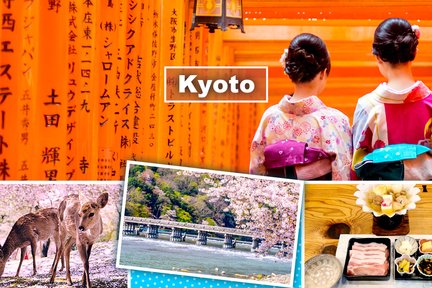 Fushimi Inari Taisha Shrine & Arashiyama & Nara Park One Day Tour (Departing from Osaka/Kyoto)