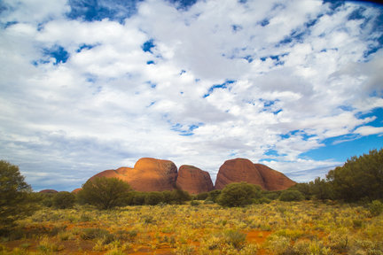 Lawatan Gabungan Separuh Hari Piti Pass di Kata Tjuta