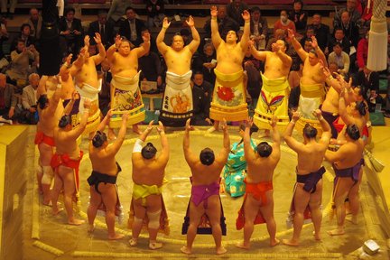 Tokyo Sumo Tournament Tour with Tickets with Chair Seat