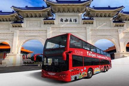 Biglietto per l'autobus turistico a due piani di Taipei