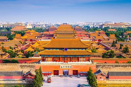 北京精华景点5天4晚妙趣之旅(故宫深度游+连住4晚5钻高档酒店+皇家园林颐和园+天坛+八达岭长城+中国古建筑文化+特色餐食+北京往返)