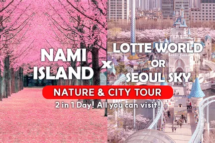 Nami Island & Lotte World(or Seoulsky)Day Tour