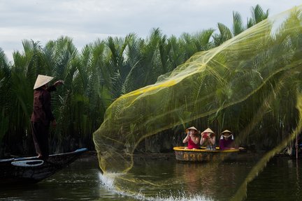 越南烹饪课程、市场之旅和椰子林篮船