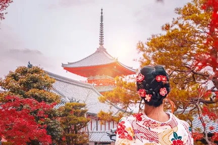 【京都&奈良双古都世界遗产寻迹之旅】清水寺&伏见稻荷大社&奈良公园一日游（大阪/京都出发）