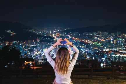 釜山夜游包含快照