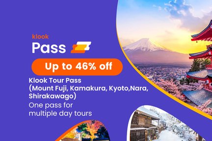 Tour Pass for Mount Fuji, Kamakura, Kyoto, Nara and Shirakawago