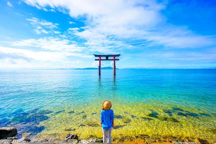 滋贺｜琵琶湖白须神社·展望台/京都岚山三千院·满月寺浮御堂·近江八幡一日游｜大阪/京都出发