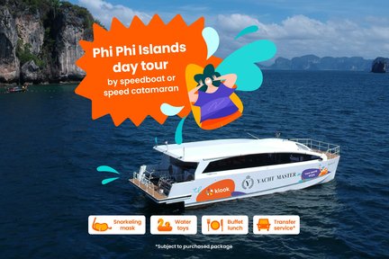 Excursión de un día en catamarán de alta velocidad a las islas Phi Phi desde Phuket