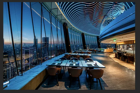 [Romantic Revolving Restaurant] Renaissance Shenzhen Pengnian Hotel-Yunjingxuan Revolving Restaurant Buffet Voucher | Buffet Dinner. Afternoon Tea. Morning Tea
