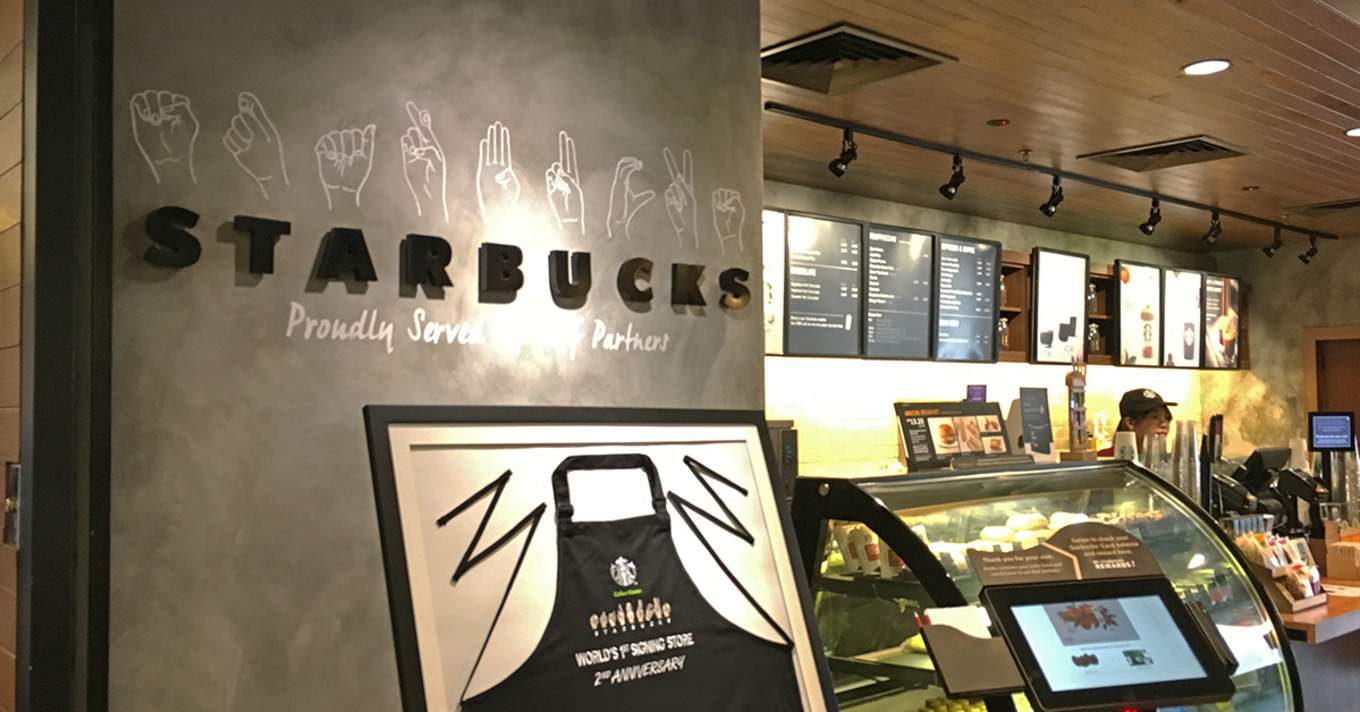 Learn Your Favourite Drink In Sign Language At This Starbucks In 