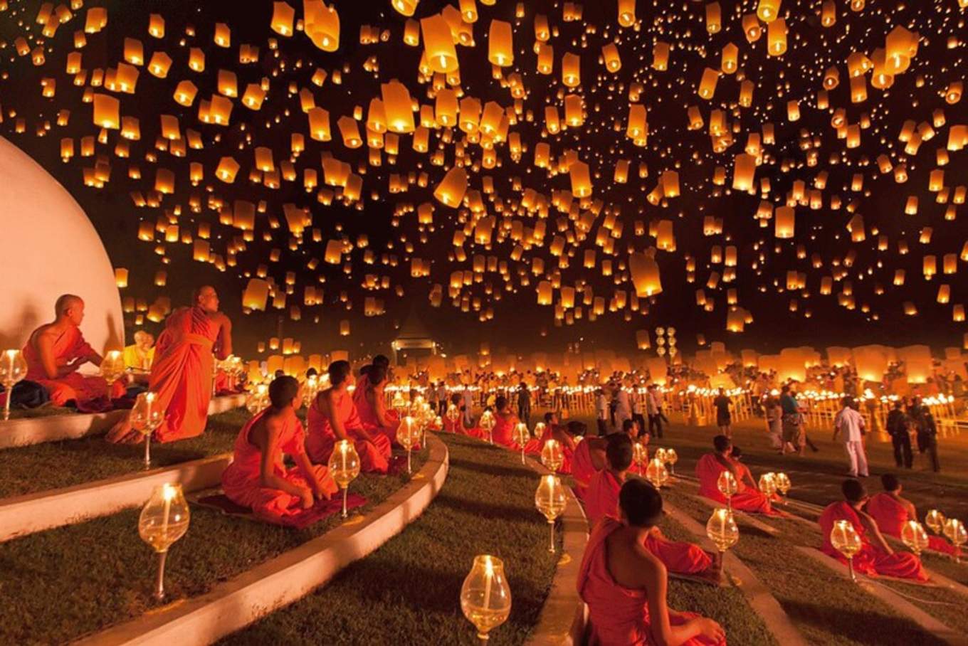 19泰國水燈節 泰國五大慶典之一 曼谷清邁11月盛大展開 水燈祈福 萬人天燈 煙花遊行 泰國情人節 人生必去唯美浪漫場景