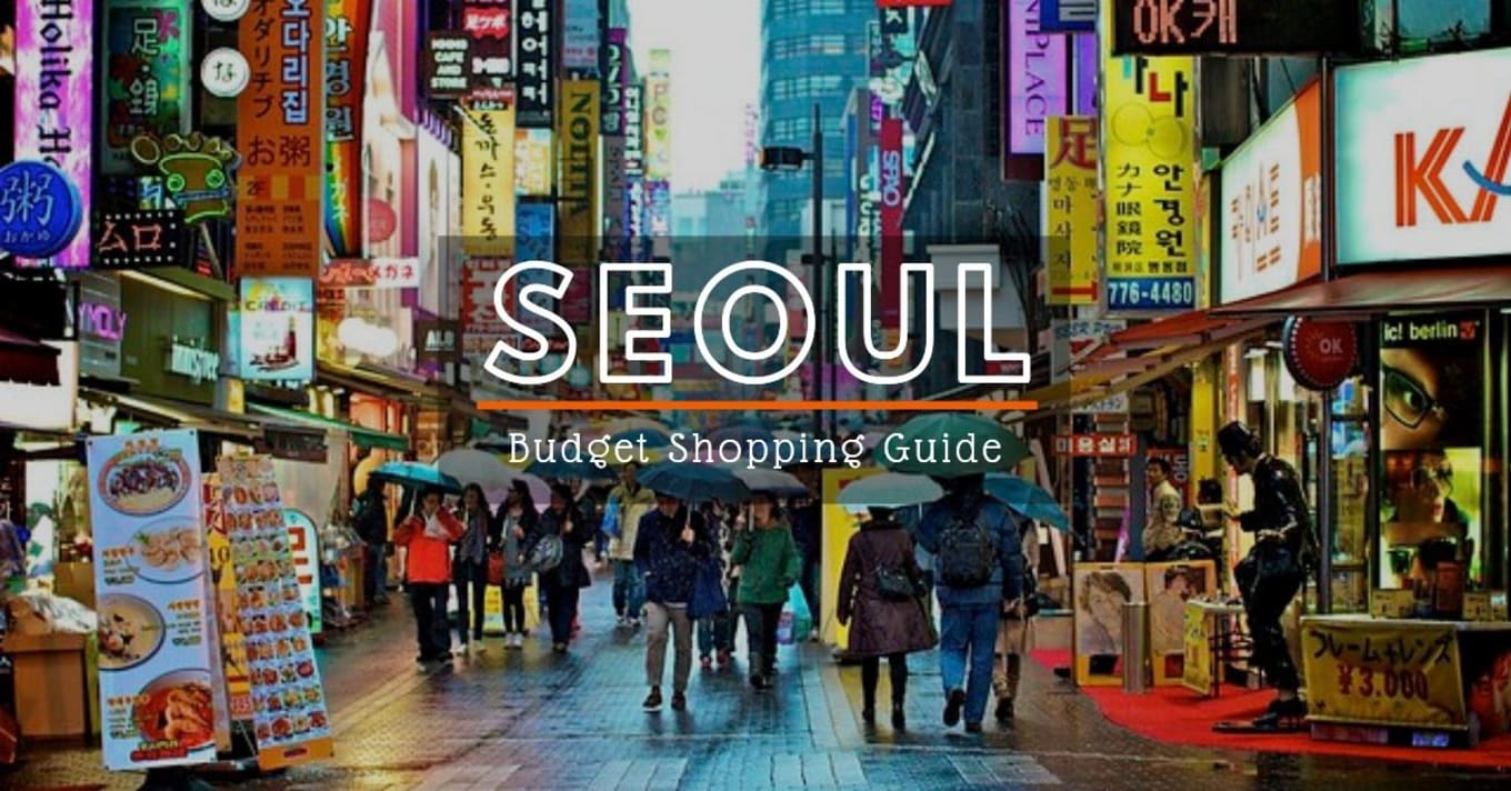 seoul shopping budget cover