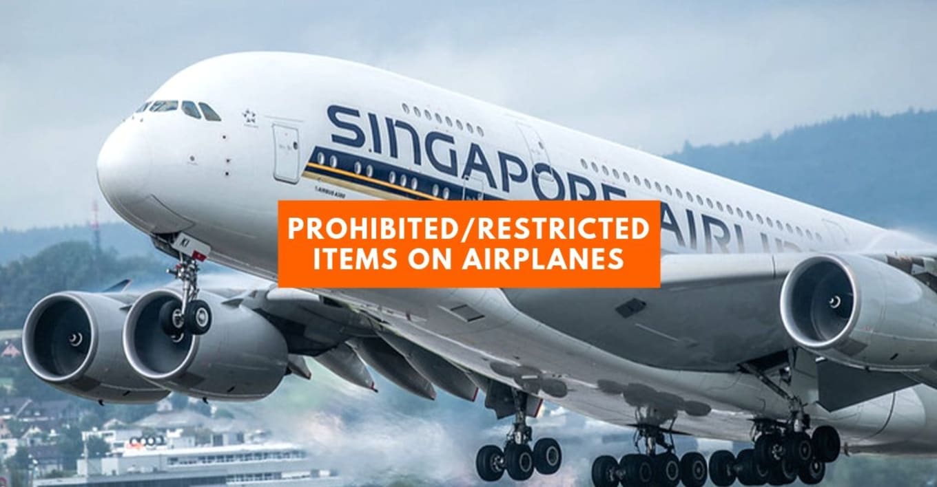 prohibited items airplane cover image