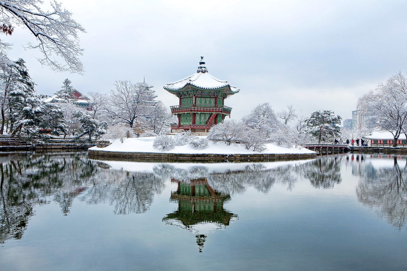 MaxPixel net Gyeongbok Palace Facing Garden Snow Winter 1214975