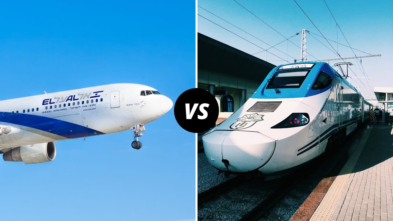 Kereta vs Pesawat