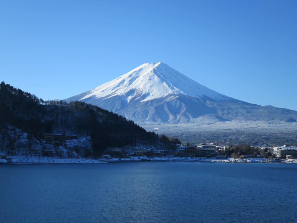 富士山河口湖。攝影：老蝦