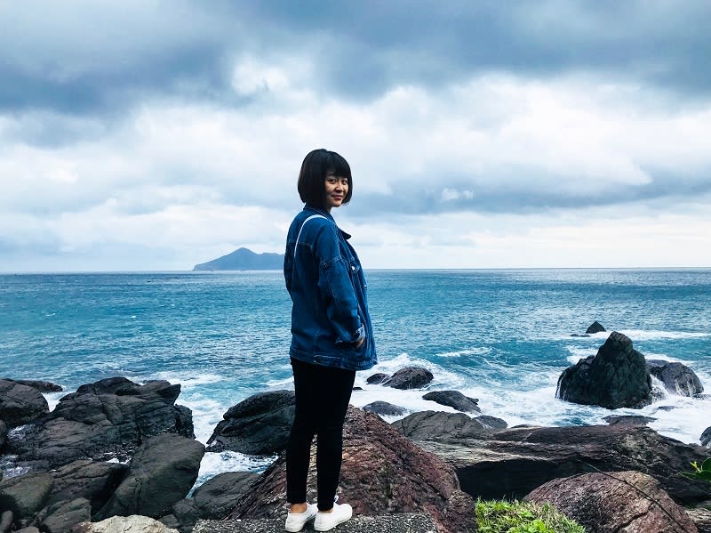 快到北關海潮公園與龜山島合照