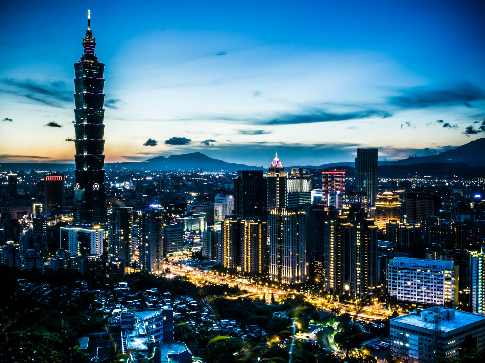 台北风景背景图素材图片