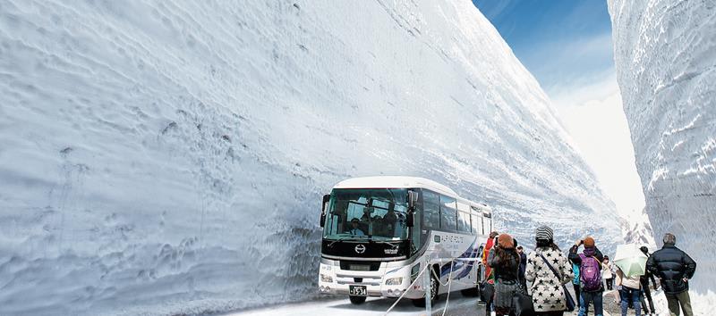 立山高原巴士(照片來源:Tateyama Kurobe Alpine Route官網)https://www.alpen-route.com/tw/