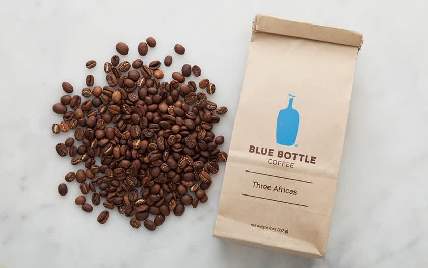 東京伴手禮 BLUE BOTTLE COFFEE 研磨咖啡豆/粉 Blue Bottle的咖啡豆。(來源:goodeggs.com)