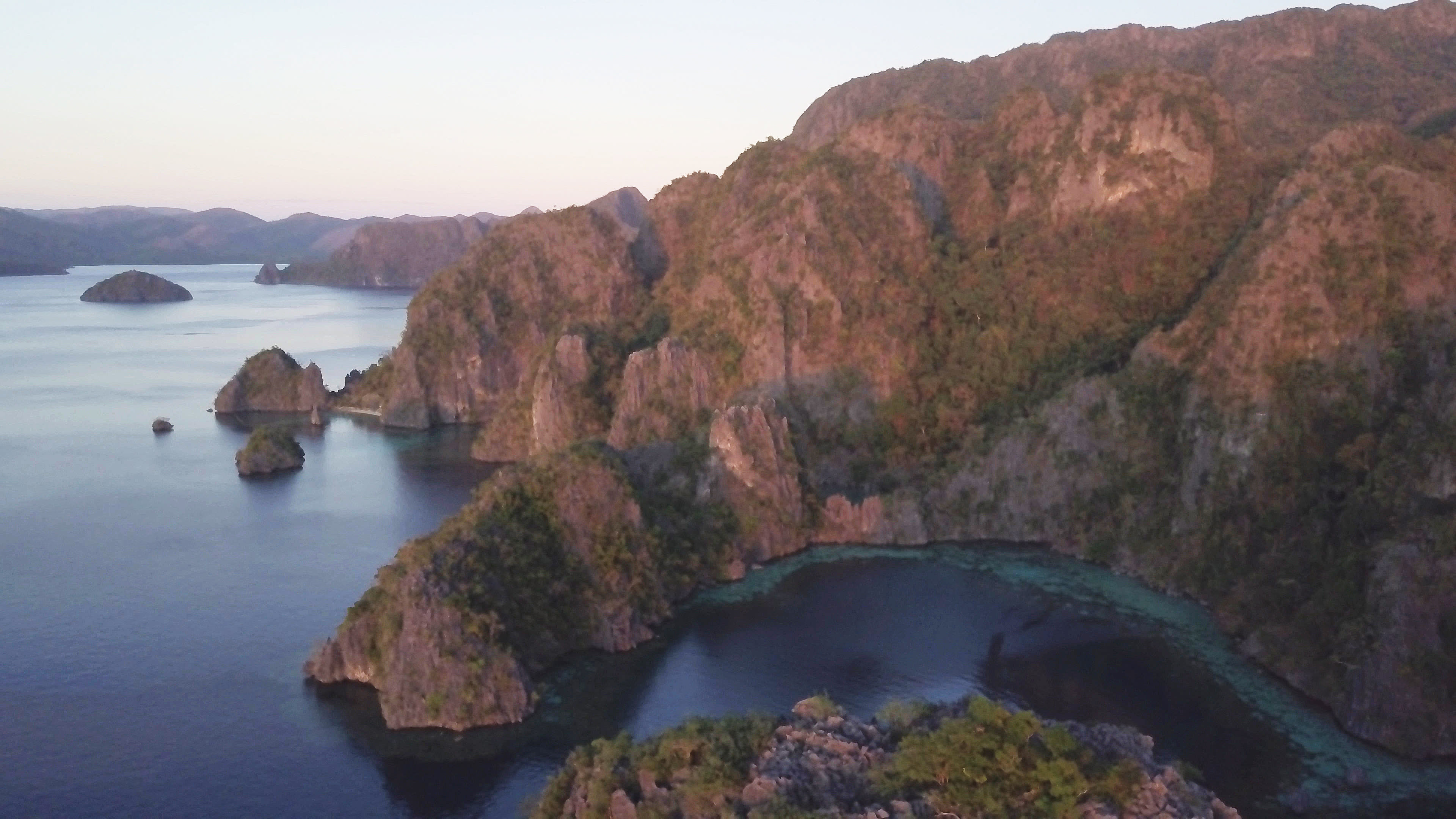 夕陽下的Barracuda lake 夕陽下的Barracuda lake