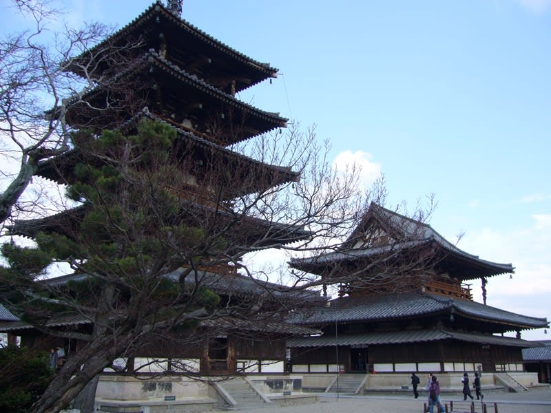 法隆寺。 法隆寺。