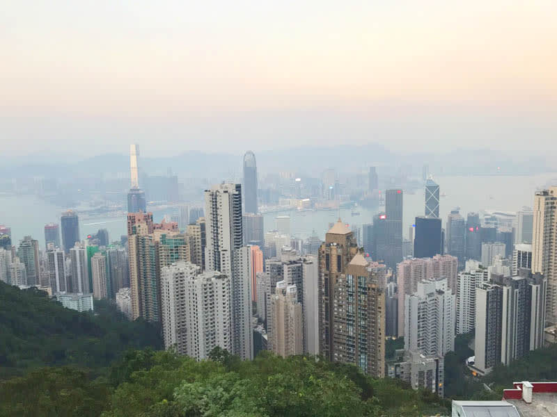 白日由太平山俯瞰的城市風景 白日由太平山俯瞰的城市風景