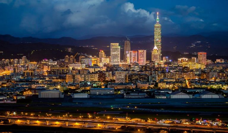 台北萬豪酒店俯看台北市 台北萬豪酒店俯看台北市