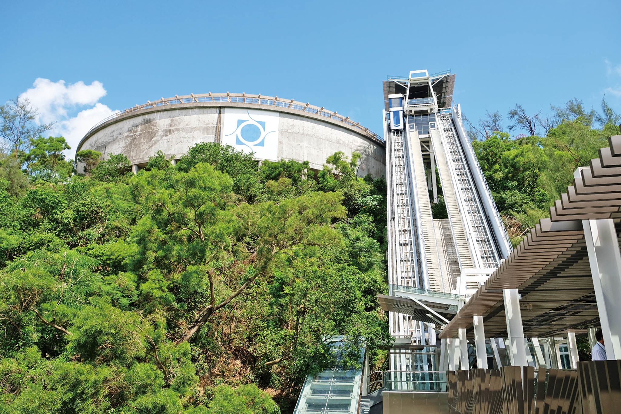 大潭山斜行升降機 來源:澳門旅遊網 大潭山斜行升降機 來源:澳門旅遊網