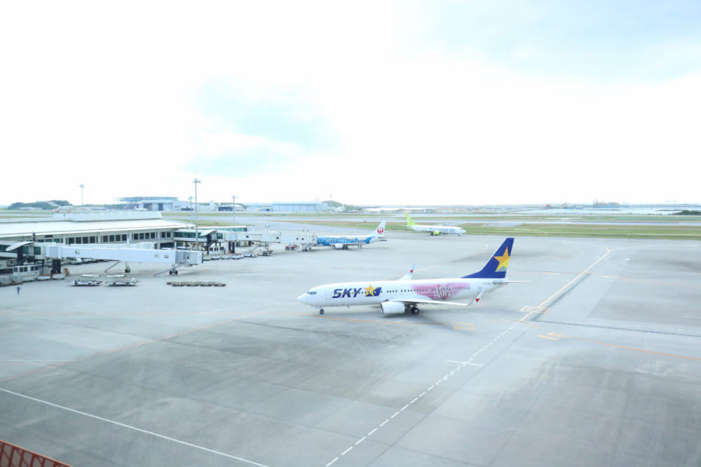 那霸機場。攝影:老蝦 那霸機場。攝影:老蝦