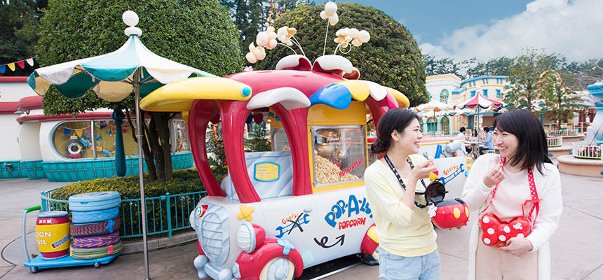 迪士尼必吃-造型爆米花車，圖片取自：迪士尼官網