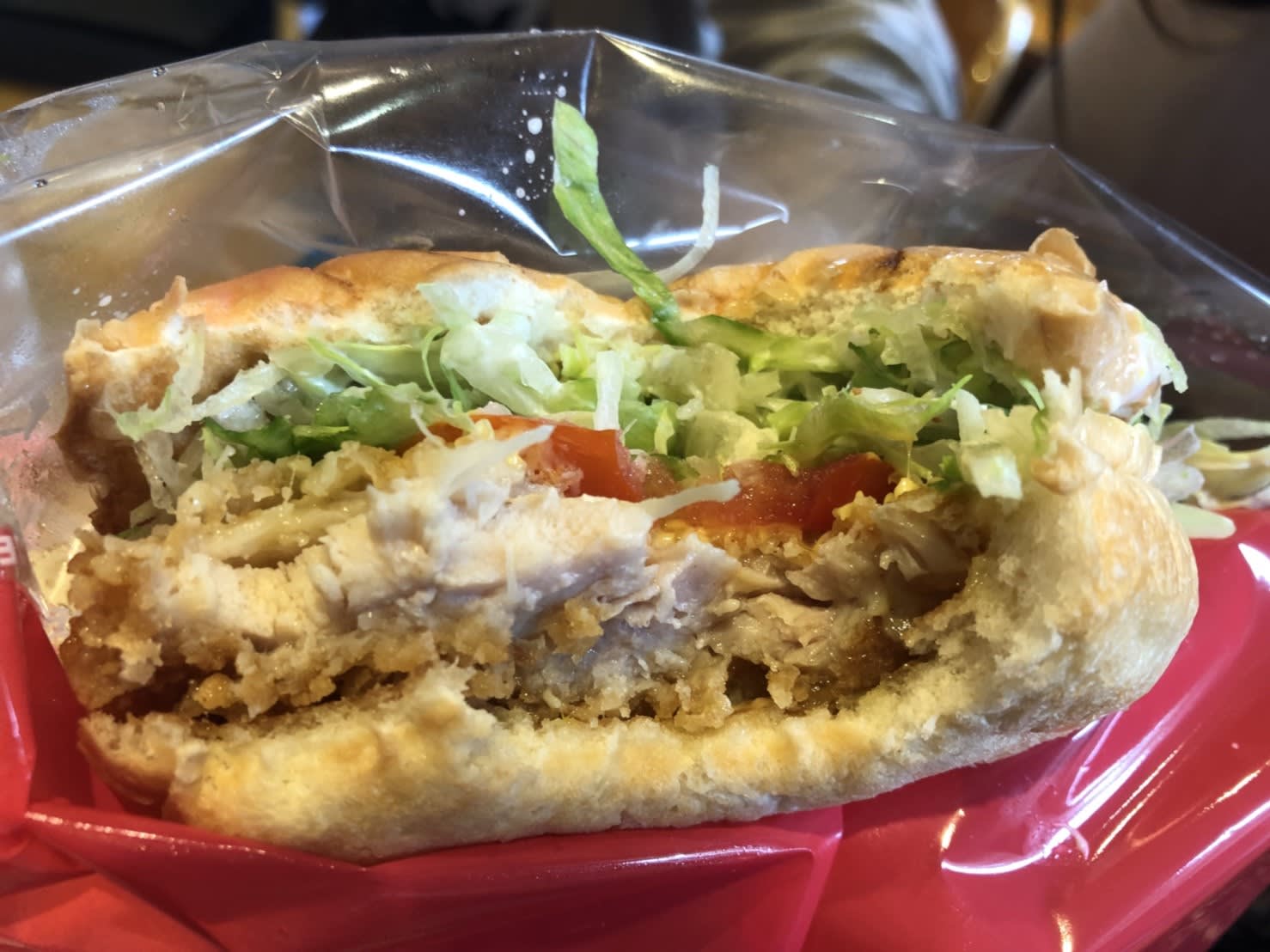 六福村美國大西部,漢堡店,雞肉漢堡。