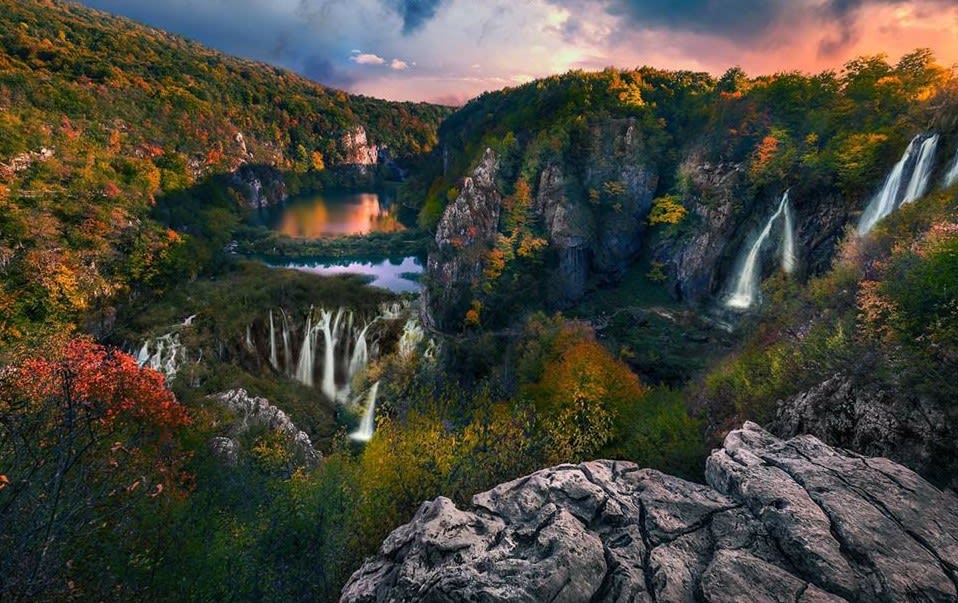 十六湖國家公園，圖片取自Plitvice Lakes National Park FB粉絲團