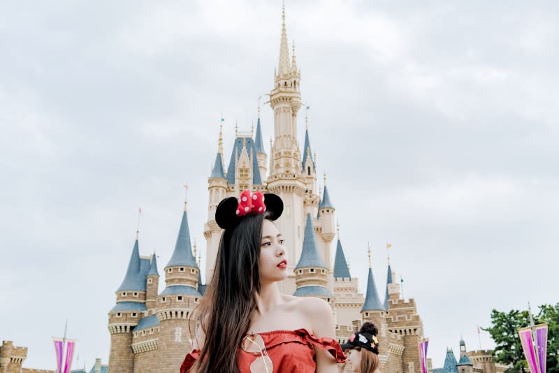 迪士尼樂園拍照踩點,迪士尼城堡。