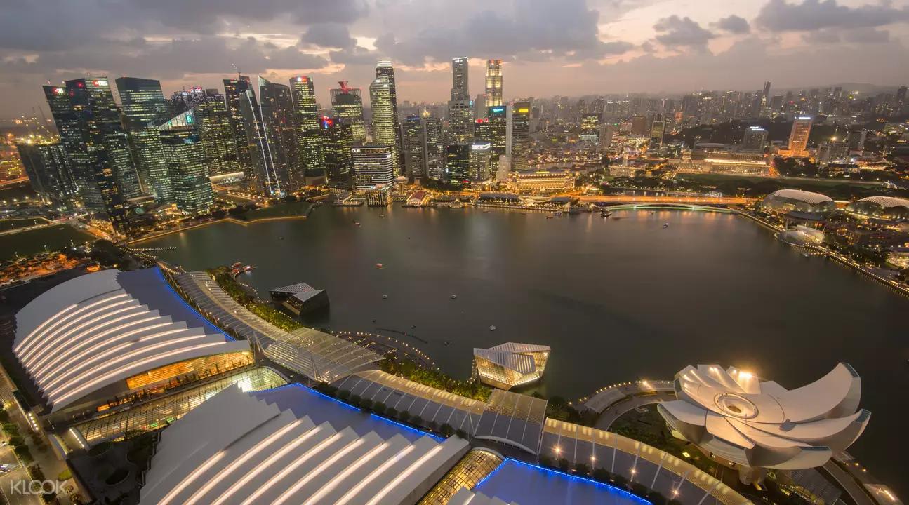 ▲ 濱海灣金沙-空中花園-高空觀景台景致-市區景觀 濱海灣金沙-空中花園-高空觀景台景致