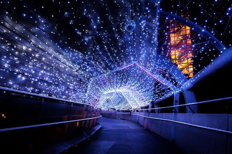 銀河星橋(照片來源:2018新北市歡樂耶誕城活動官網)https://bit.ly/2Px2don 銀河星橋(照片來源:2018新北市歡樂耶誕城活動官網)https://bit.ly/2Px2don
