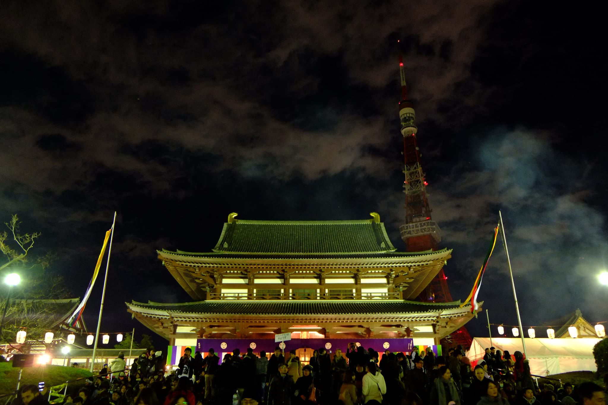 增上寺跨年 flickr@小黑 黑