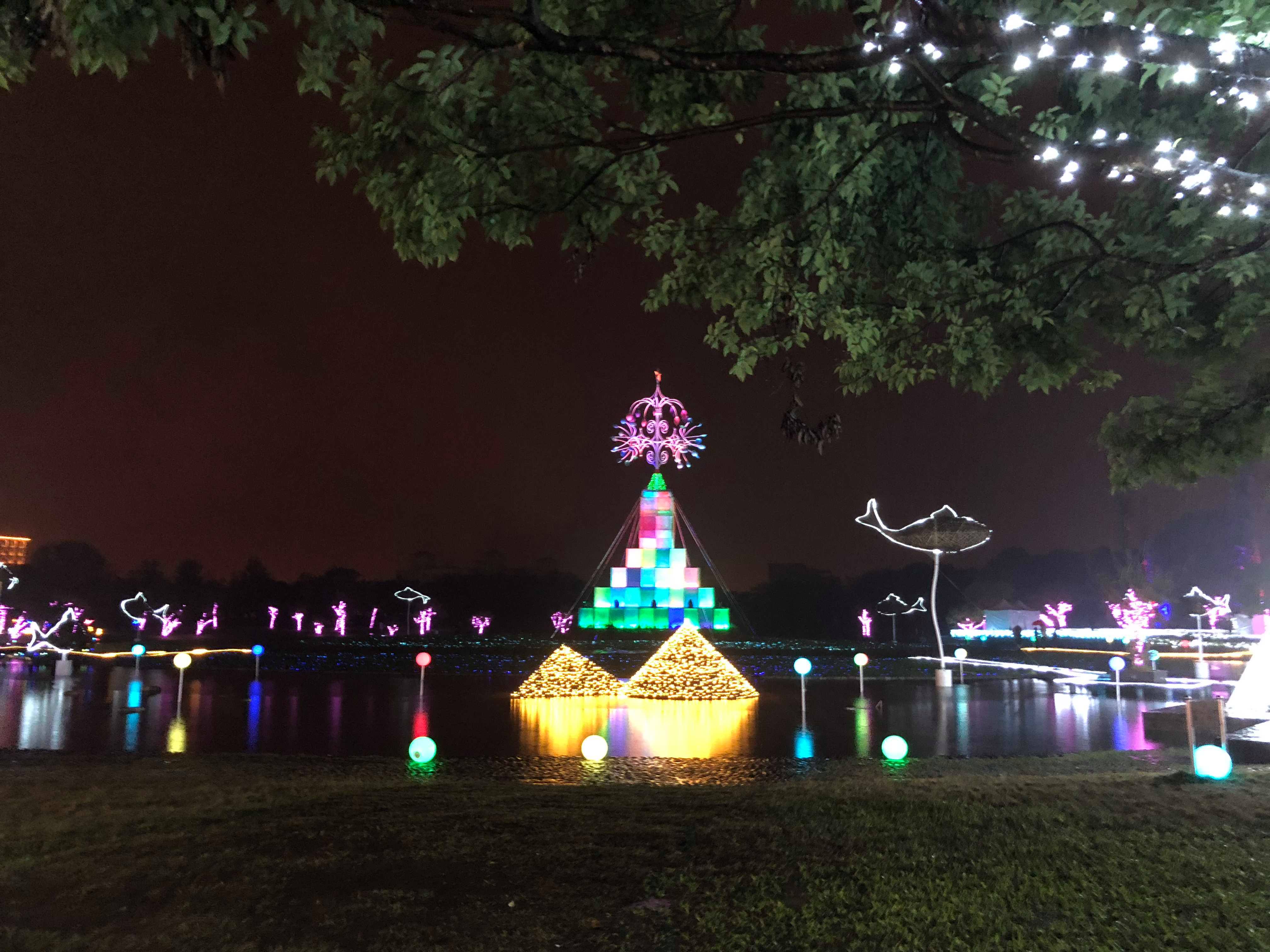 晚間景色。 晚間景色。