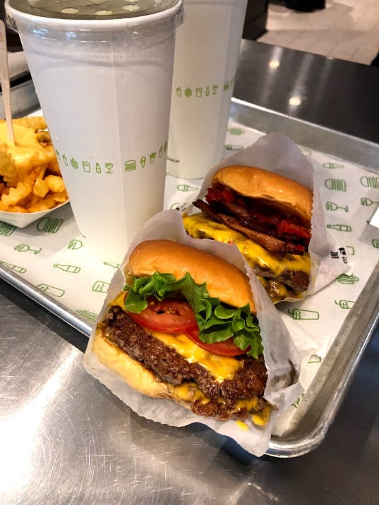 Shack Burger + Cheese Fries | PC: Zach Huang Shack Burger + Cheese Fries | PC: Zach Huang