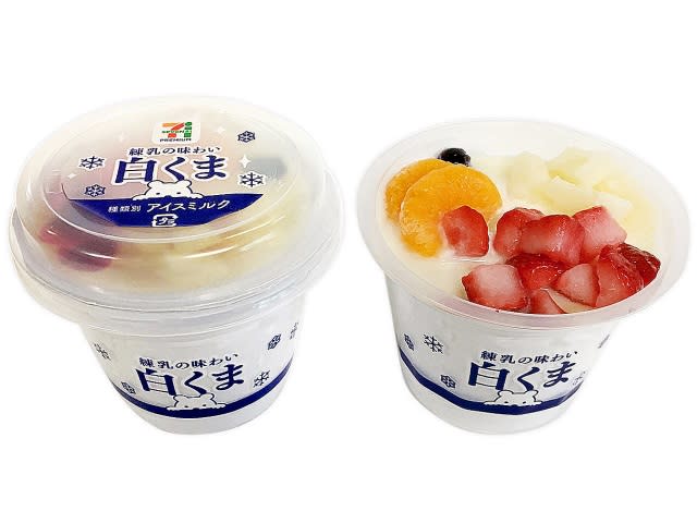 白熊冰品,圖片取自www.sej.co.jp。 白熊冰品,圖片取自www.sej.co.jp。