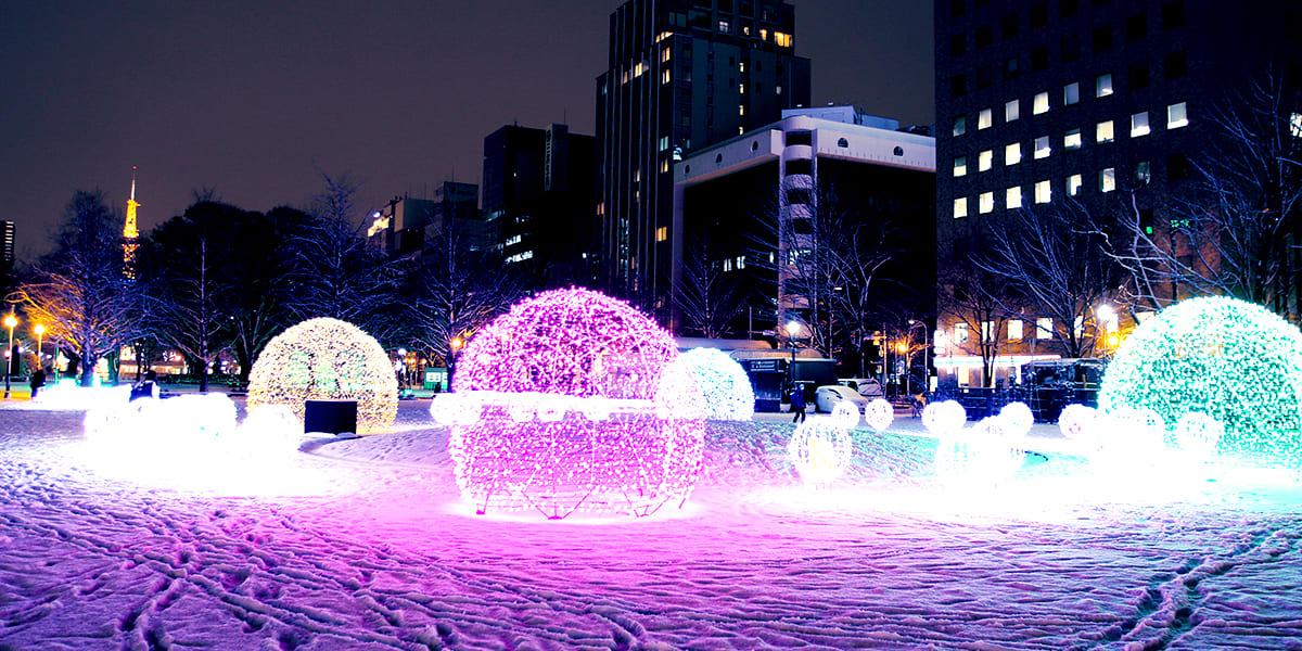 白色燈樹節一景 / http://www.sapporo.travel 白色燈樹節一景 / http://www.sapporo.travel
