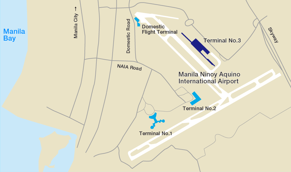 四個航廈沒有互通的馬尼拉國際機場 | PC：ANA